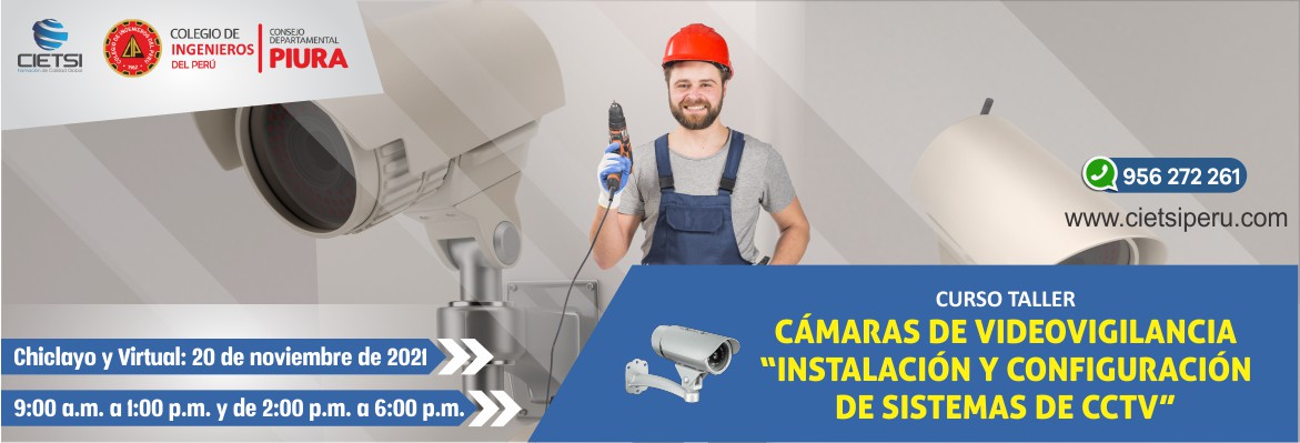 curso taller en cAmaras de videovigilancia    instalaciOn y configuraciOn de sistemas de cctv    2021